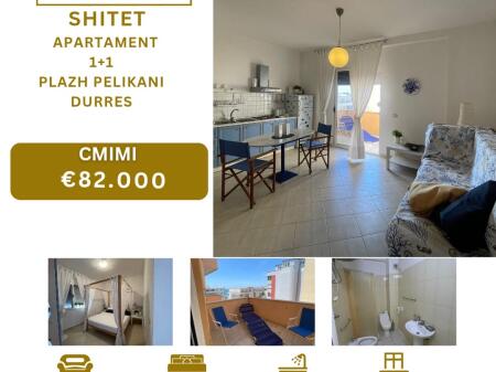 In vendita Appartamento 1+1 | Spiaggia, Pelikani – Durrës