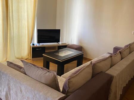 A few minutes away from Pallati me Shigjeta, an apartment 2+1+2 is for rent, furnished.