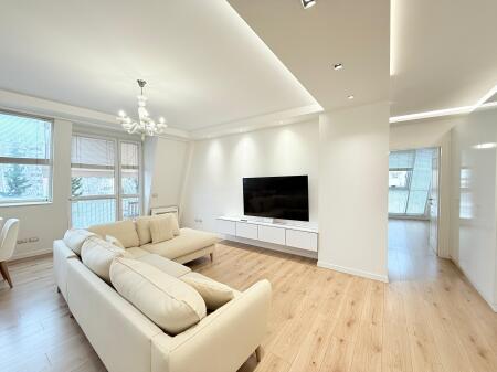 An apartment 2+1 is for rent near the Air Albania Stadium.