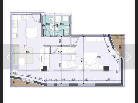 For sale apartment 2+1+2 in Mine Peza street, in the center
