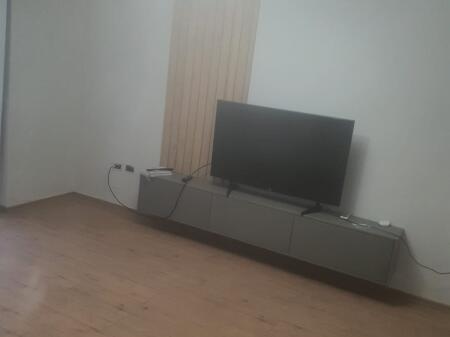 At Willson Square, Sami Frasheri St, a furnished 1+1 apartment is for rent.