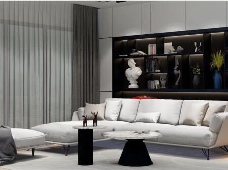 For sale 2+1+2 apartment with parking space at Pazari i Ri