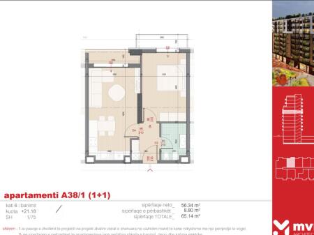 For sale Apartment 1+1 Former Aviation Field