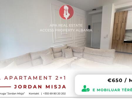 For Rent - Apartment 2+1+2, Jordan Misja Street, Tirana