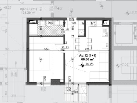 For sale 1+1 apartment at Fusha Avacionit with parking space