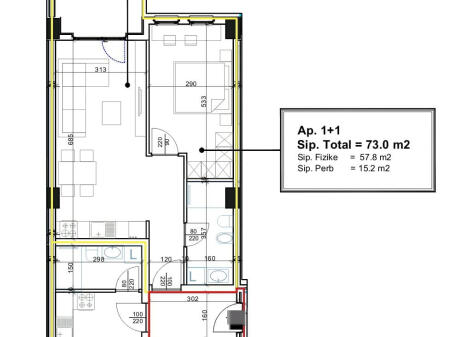 Apartment for Sale 1+1 at Dritan Hoxha (ID B110460) Tirana