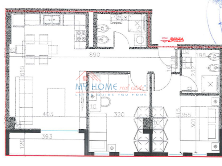 2+1 apartment for sale at Univers City Tirana