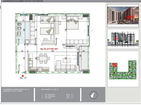 For sale 2+1 apartment at Apollo, Paskuqan