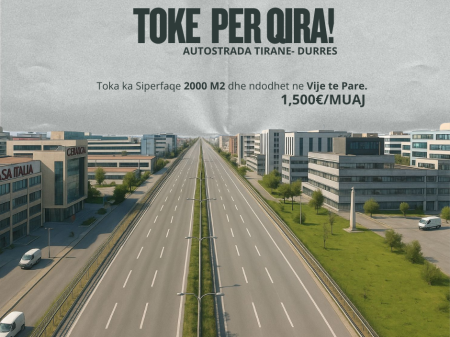 Land for rent, Tirana-Durres Highway