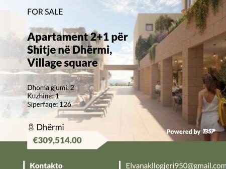 APARTAMENT PER SHITJE 2+1 DHERMI