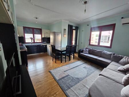 For rent 1+1 Apartment with two balconies, 2 bathrooms (one as a laundry) at Çabej Buildings, Misto Mame