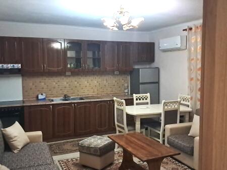 In front of the New Maternity Hospital, Koco Glozheni offers a furnished 2+1 apartment for rent.