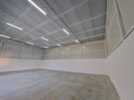 A warehouse is for rent.
