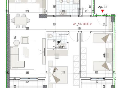 FOR SALE APARTMENT 2+1 PASKUQAN