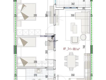 SHITET APARTAMENT 2+1 PASKUQAN