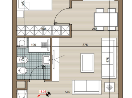 1+1 apartment in Kamëz for Sale