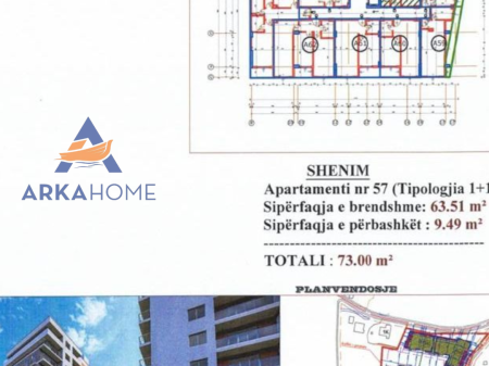 APARTMENT FOR SALE 1+1+VERANDA IN "PASKUQAN".