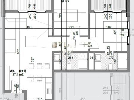 OKAZION!!! Shitet apartament 2+1+2, tek Quad Residence, Pedonalja e Re, Kamëz.