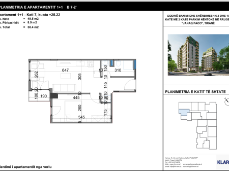 🏡 Shitet Apartament 1+1 në Kompleksin Viva