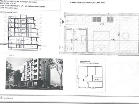 Shitet apartament1+1  ne Golem.