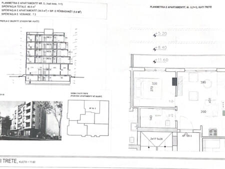 Shitet Apartament 1+1 Golem, Ndertim 2025