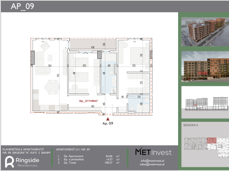Apartment 2+1+2 for sale, 108,500 Euro with an area of 108.57 m2 in Paskuqan