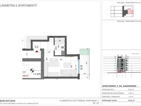 Studio Apartment for Sale, Saranda
