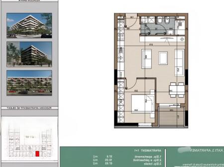BULEVARDI KAMEZ SHESIM APARTAMENT 1+1 51,000 €