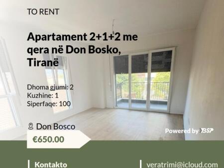 APARTMENT FOR RENT 2+1+2 IN DON BOSKO