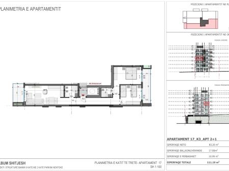 Sarande, apartment 2+1 for sale