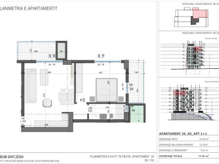 Apartment 1+1 , Sarande