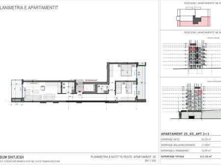 Sarande, 1+1 apartment for sale