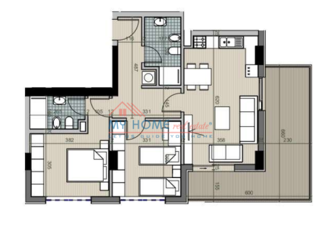 Apartment 2+1 for Sale at Univers City Tirana
