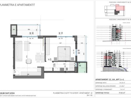 Sarande, 1+1 apartment for sale