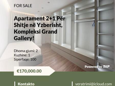 APPARTAMENTO IN VENDITA A YZBERISHT COMPLESSO GRAND GALLERZ