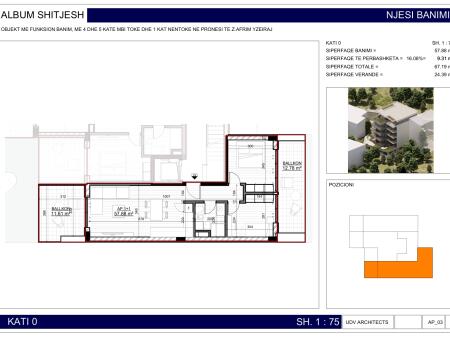 Sarande, apartment 1+1 for sale -> Floor 0