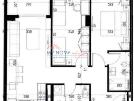 Apartment 2+1 for Sale at Univers City Tirana