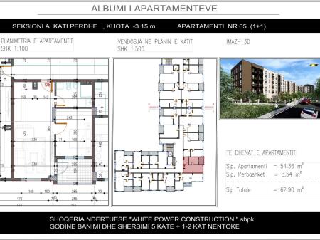 Apartment 1+1 for sale in Paskuqan with Price 59,126€