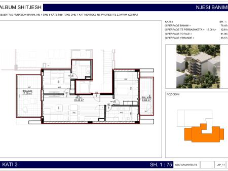 Apartment 2+1 for sale in Saranda !