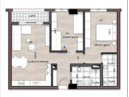 SHITET APARTAMENT 2+1+BALLKON "TE SPLENDER RESIDENCE" 169.410 EURO