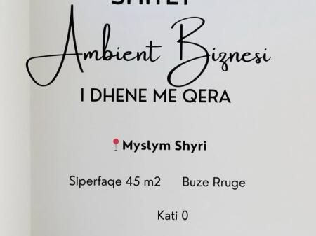 Ambient Komercial për Shitje – Buzë Rruge në Myslym Shyr!