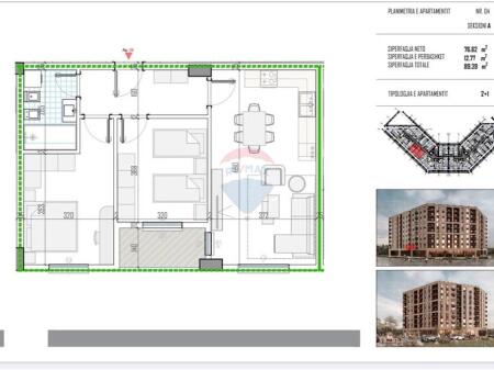 APARTMENT 2+1 FOR SALE AT "BRITISH RESIDENCE"