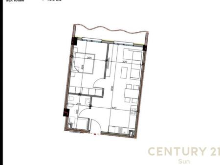 APPARTAMENTO 1+1 IN VENDITA NEL COMPLESSO ALUNA! 77,600 €