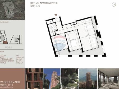 APARTAMENT 2+1 TEK "NEW BOULEVARD TOWER"!