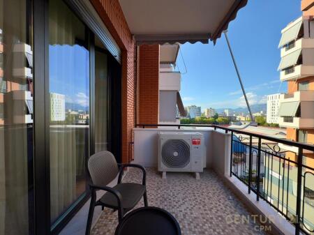 The apartment is located in the "Delijorgji" Complex, on Kavaja street.