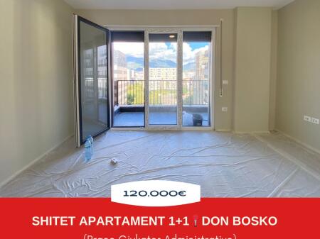 Shitet Apartament 1+1+Ballkon – Don Bosko    📍Perball Gjykates Administrative