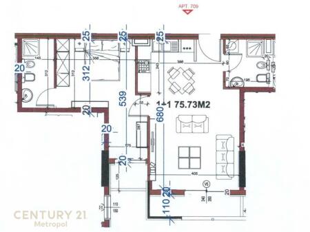 Tirana Golden Park Complex SELLS APARTMENT 1+1