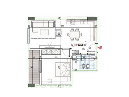 VENDESI APPARTAMENTO 1+1 PASKUQAN 84.000 EURO