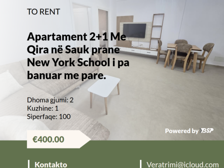APARTAMENT ME QERA NE SAUK I RI