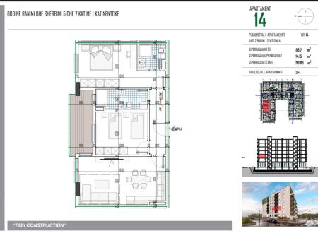 Appartamento 2+1+2 Bagni in Vendita, Pakuqan presso Tabi Construction